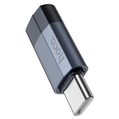 Переходник HOCO Type-C male to iP female charging and data adapter UA29 |3A| черный фото №2