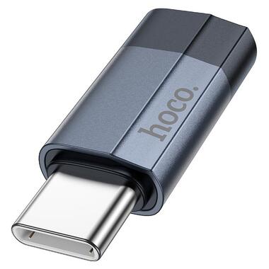 Переходник HOCO Type-C male to iP female charging and data adapter UA29 |3A| черный фото №5