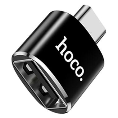 Переходник Hoco Type-C to USB UA5 черный фото №1