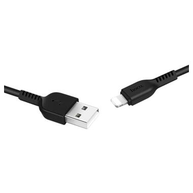 Дата кабель USB 2.0 AM to Lightning 1.0m 2.4A black HOCO (6957531061144) фото №1