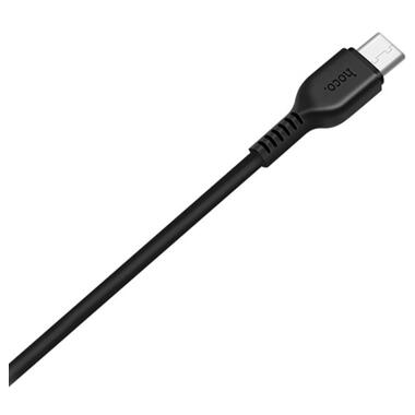 Дата кабель USB 2.0 AM to USB-C 1.0m 3A PVC X20 black HOCO (6957531068846) фото №3