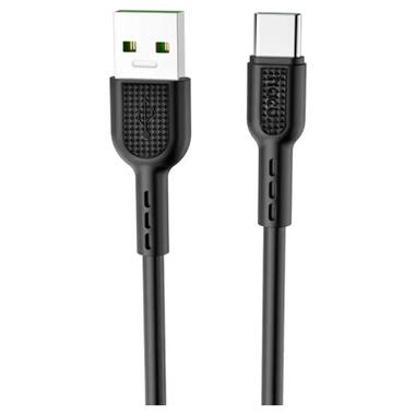 Дата кабель USB-C to USB-C 1.0m 5A Surge charging X33 black HOCO (6931474706119) фото №1