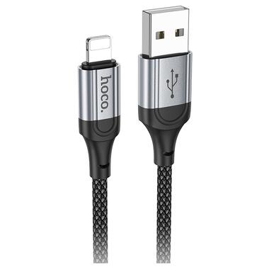 Кабель HOCO X102 Fresh charging data cable iP Black (6942007608756) фото №1