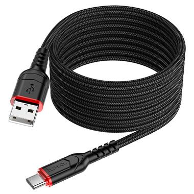 Кабель Hoco X59 Victory charging data cable Type-C(L=2M) Black (6931474794116) фото №3