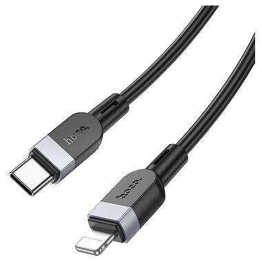 Кабель HOCO X109 Energy PD silicone charging data cable iP(L=1M) Black (6942007636186) фото №4