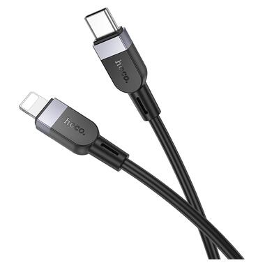 Кабель HOCO X109 Energy PD silicone charging data cable iP(L=1M) Black (6942007636186) фото №3