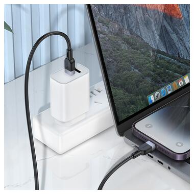 Кабель HOCO X109 Energy PD silicone charging data cable iP(L=1M) Black (6942007636186) фото №6