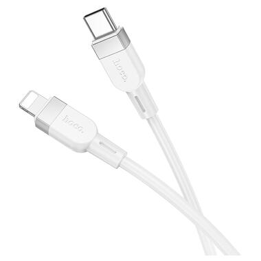 Кабель HOCO X109 Energy PD silicone charging data cable iP(L=1M) White (6942007636193) фото №3
