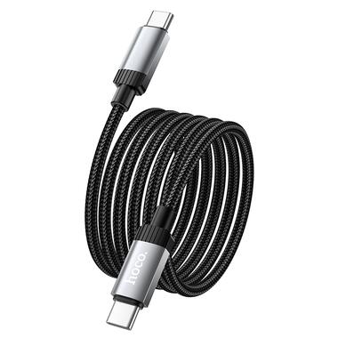 Кабель HOCO X117 Star 60W charging data cable C to C Black (6942007652582) фото №5