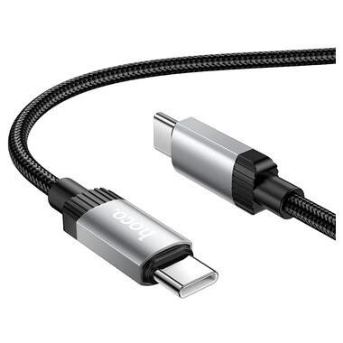Кабель HOCO X117 Star 60W charging data cable C to C Black (6942007652582) фото №3