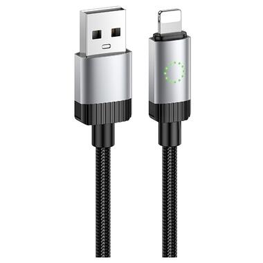 Кабель HOCO X117 Star charging data cable iP Black (6942007652544) фото №1