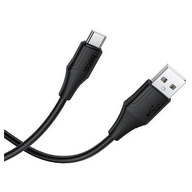 Кабель HOCO X124 Bien silicone charging data cable Type-C Black (6942007664424) фото №4