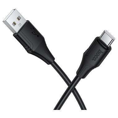 Кабель HOCO X124 Bien silicone charging data cable Type-C Black (6942007664424) фото №3