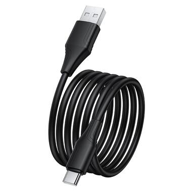 Кабель HOCO X124 Bien silicone charging data cable Type-C Black (6942007664424) фото №5