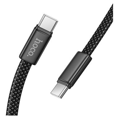 Кабель HOCO X125 Exceso 60W charging data cable C to C Black (6942007671682) фото №3