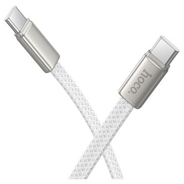 Кабель HOCO X125 Exceso 60W charging data cable C to C White (6942007671699) фото №1
