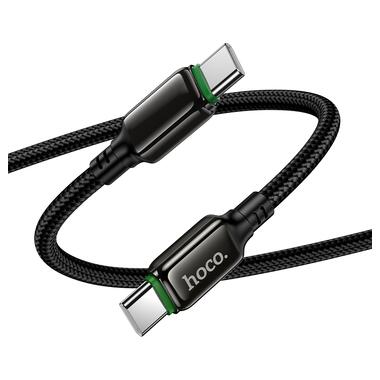 Кабель HOCO X127 Exceed 60W charging data cable C to C Black (6942007675611) фото №4
