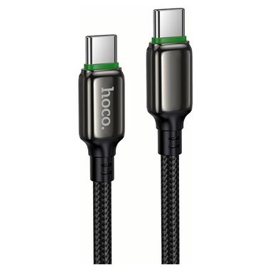 Кабель HOCO X127 Exceed 60W charging data cable C to C Black (6942007675611) фото №1