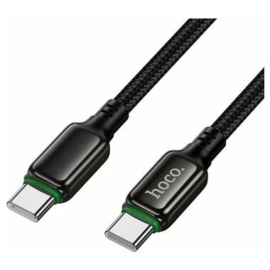 Кабель HOCO X127 Exceed 60W charging data cable C to C Black (6942007675611) фото №5