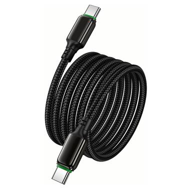 Кабель HOCO X127 Exceed 60W charging data cable C to C Black (6942007675611) фото №7