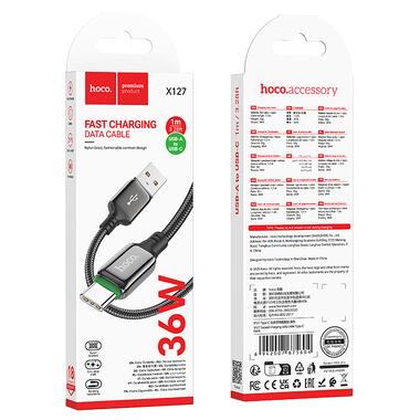 Кабель HOCO X127 Exceed charging data cable Type-C Black (6942007675604) фото №2
