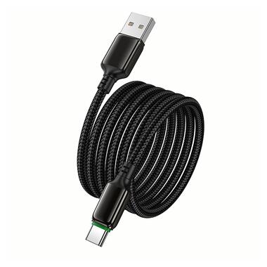 Кабель HOCO X127 Exceed charging data cable Type-C Black (6942007675604) фото №7