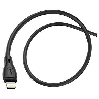 Кабель HOCO X61 Ultimate silicone charging data cable for iP Black (6931474747808) фото №4