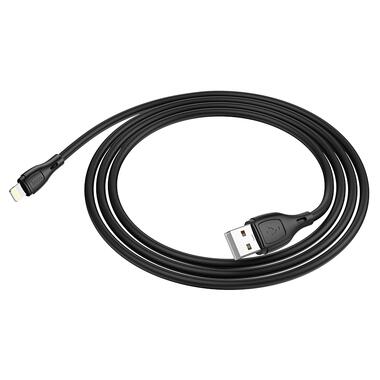 Кабель HOCO X61 Ultimate silicone charging data cable for iP Black (6931474747808) фото №3