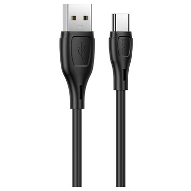 Кабель HOCO X61 Ultimate silicone charging data cable for Type-C Black (6931474747846) фото №1