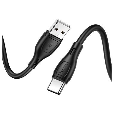 Кабель HOCO X61 Ultimate silicone charging data cable for Type-C Black (6931474747846) фото №5