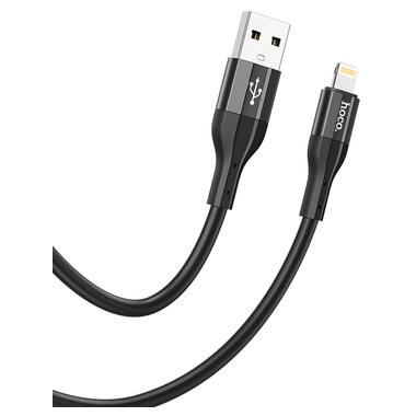 Кабель HOCO X72 Creator silicone charging data cable for iP Black (6931474761750) фото №3