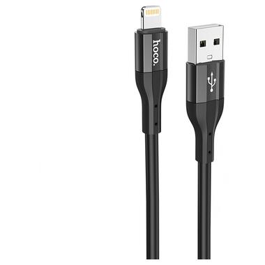 Кабель HOCO X72 Creator silicone charging data cable for iP Black (6931474761750) фото №1