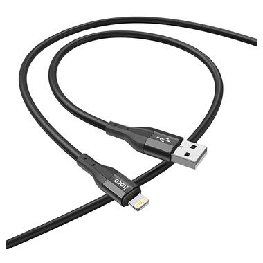Кабель HOCO X72 Creator silicone charging data cable for iP Black (6931474761750) фото №4