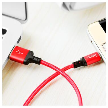Дата кабель USB 2.0 AM to Micro 5P 1.0m X14 red HOCO (6957531062851) фото №7