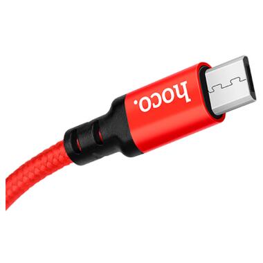 Дата кабель USB 2.0 AM to Micro 5P 1.0m X14 red HOCO (6957531062851) фото №4