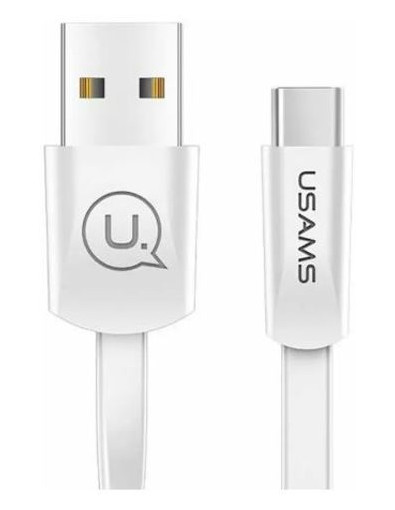 Дата-кабель Baseus Usams US-SJ200 USB to Type-C 2A 1.2m Білий фото №1