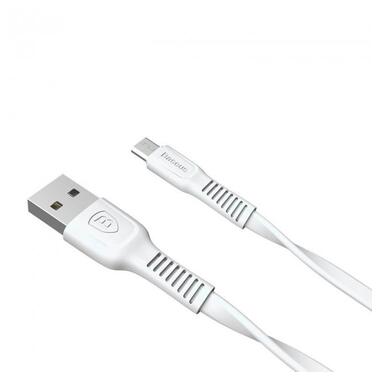 Дата-кабель Baseus Tough USB to Micro USB 2A (1 м) White фото №2