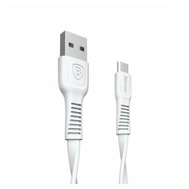 Дата-кабель Baseus Tough USB to Micro USB 2A (1 м) White фото №1