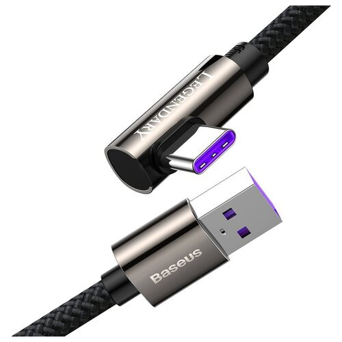 Дата кабель Baseus Legend Series Elbow Fast Charging USB to Type-C 66 W 1 м Black CATCS-B01 фото №3