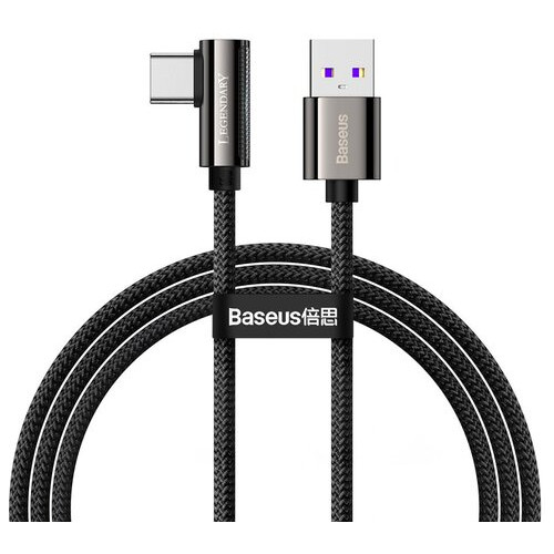 Дата кабель Baseus Legend Series Elbow Fast Charging USB to Type-C 66 W 1 м Black CATCS-B01 фото №1