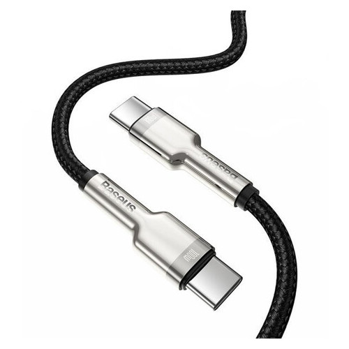 Дата кабель Baseus Cafule Series Metal Type-C to Type-C 100W 1 м Черный фото №2