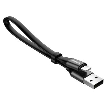 Дата кабель Baseus Nimble Portable USB to Lightning (23 см) (CALMBJ-B01) чорний фото №6