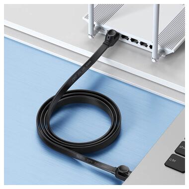 Кабель Baseus High Speed CAT6 Gigabit Ethernet Cable (Flat Cable) 30 м Cluster (B00133205111-02) Black фото №7