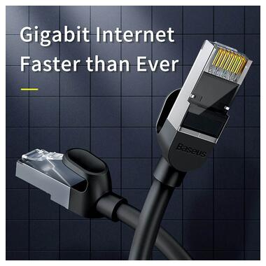 Кабель Baseus High Speed CAT6 Gigabit Ethernet Cable (Flat Cable) 30 м Cluster (B00133205111-02) Black фото №4