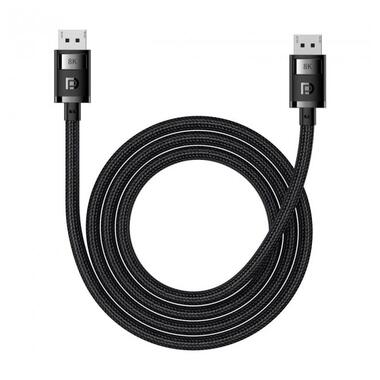 Кабель Baseus High Definition Series DP 8K to DP 8k Adapter Cable  2 м чорний фото №1