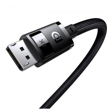 Кабель Baseus High Definition Series DP 8K to DP 8k Adapter Cable  2 м чорний фото №2