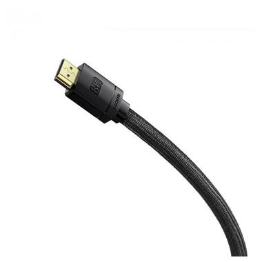 Кабель BASEUS High Definition Series HDMI 8k to HDMI 8k Adapter Cable |3m, 8K, HDMI2.1| (CAKGQ-L01) чорний фото №2