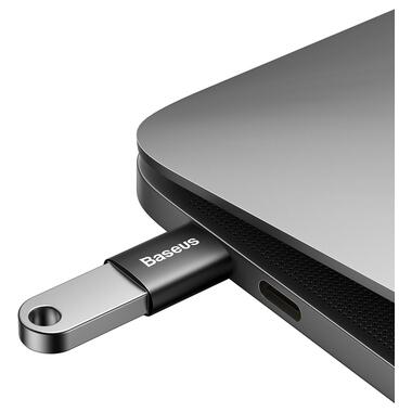 Переходник Baseus Ingenuity Series Mini OTG Adaptor USB 3.1 to Type-C черный фото №4
