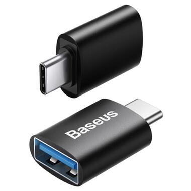 Переходник Baseus Ingenuity Series Mini OTG Adaptor USB 3.1 to Type-C черный фото №2