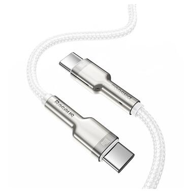 Baseus Cafule Series Metal Data Cable Type-C to Type-C 100W 1m White (CATJK-C02) фото №4